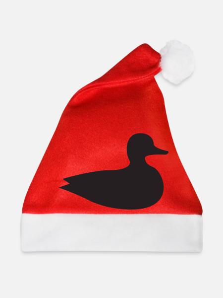 Ente - Weihnachtsmütze - Rot