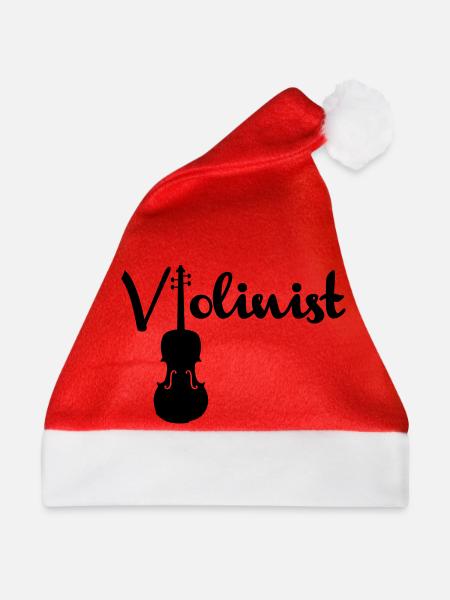 violinist - Weihnachtsmütze - Rot - Vorne
