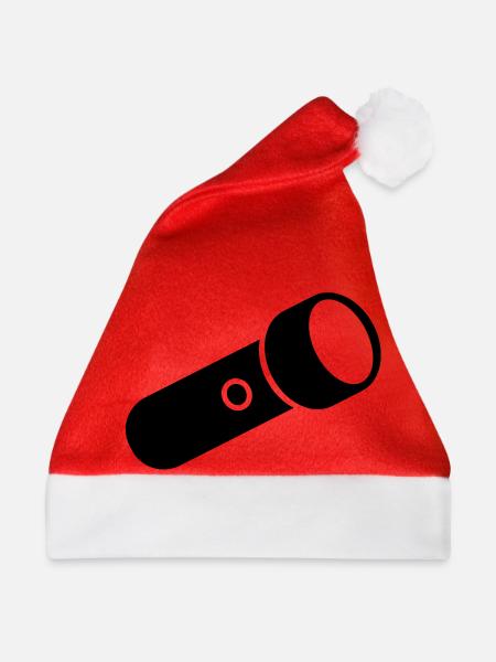 Taschenlampe - Weihnachtsmütze - Rot