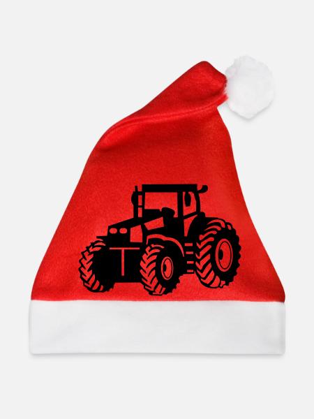 traktor_001 - Weihnachtsmütze - Rot