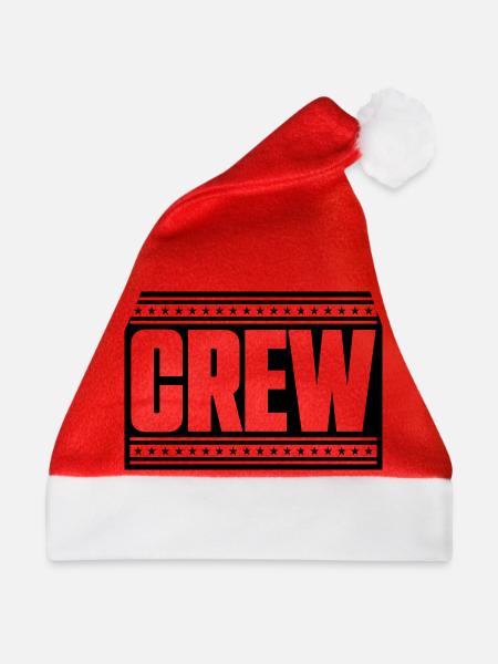 crew strich sterne - Weihnachtsmütze - Rot