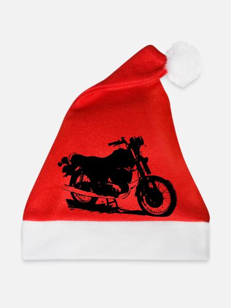 MZ ETZ 250 schräg - Weihnachtsmütze - Rot