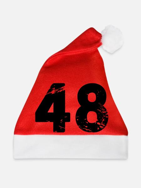 48 - Weihnachtsmütze - Rot