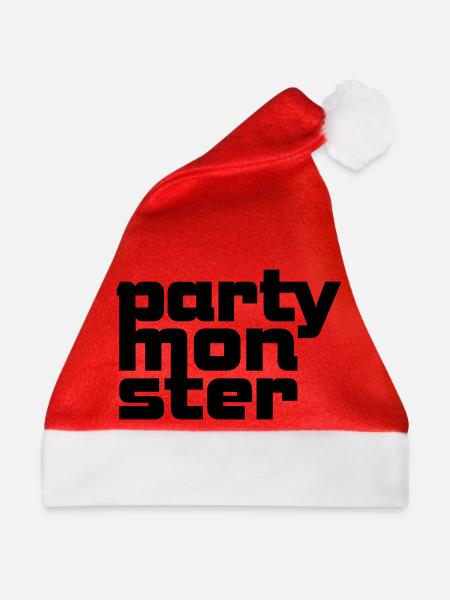 Partymonster-Font No. 1 - Weihnachtsmütze - Rot