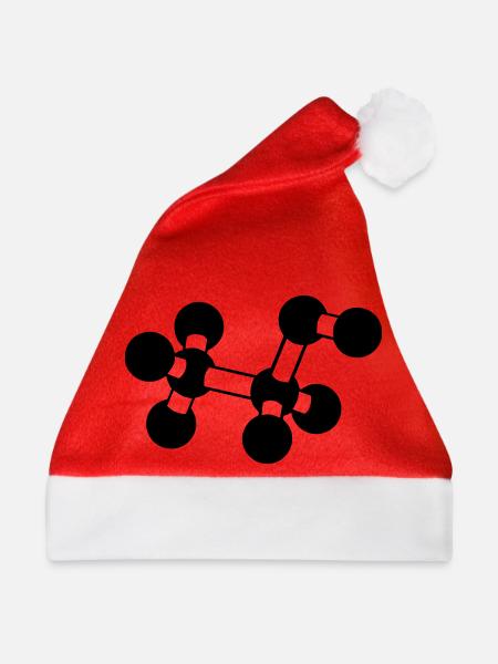Alkoholmolekül - Weihnachtsmütze - Rot