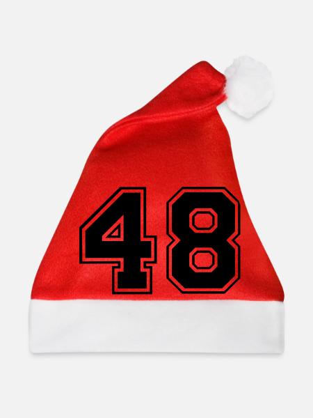 48 - Weihnachtsmütze - Rot