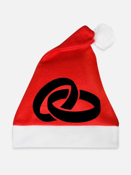 Ringe Hochzeit - Weihnachtsmütze - Rot