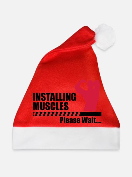 Installing Muscle - Weihnachtsmütze - Rot