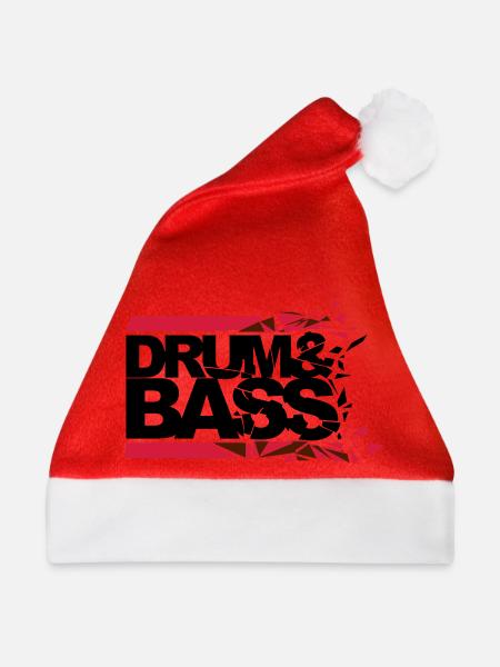 Drum 'n' Bass shattered - Weihnachtsmütze - Rot