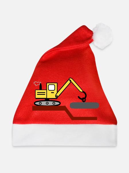 Bagger - Weihnachtsmütze - Rot