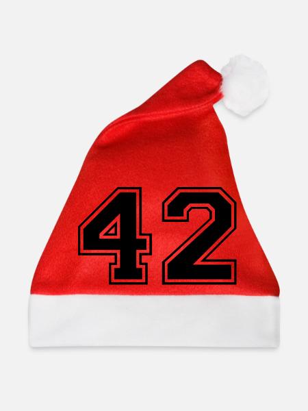 42 - Weihnachtsmütze - Rot
