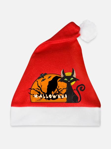 Halloween -Tierwelt - Weihnachtsmütze - Rot
