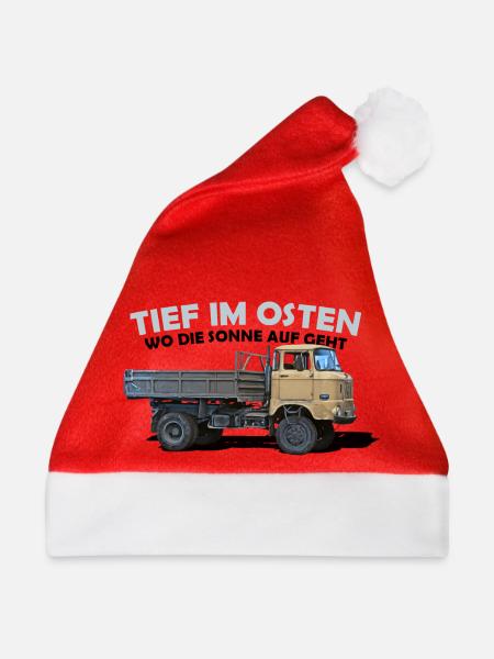 ifa w50 ddr ossi - Weihnachtsmütze - Rot