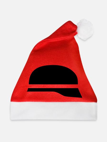 Feuerwehrhelm - Weihnachtsmütze - Rot