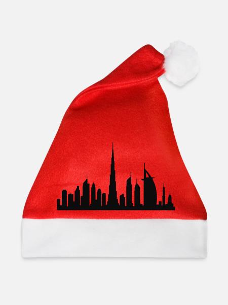 dubai skyline - Weihnachtsmütze - Rot