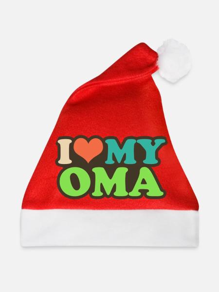 i love my oma - Weihnachtsmütze - Rot