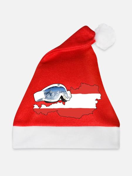 Österreich Goggles - Weihnachtsmütze - Rot