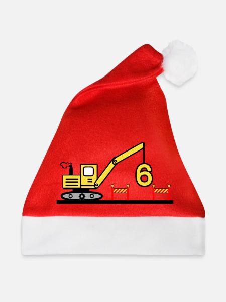 Bagger - Weihnachtsmütze - Rot