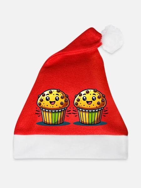 Muffin Comic - Weihnachtsmütze - Rot