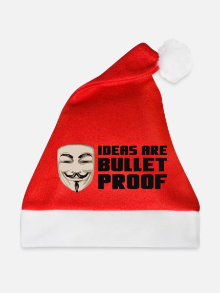 Mask - bulletproof - Weihnachtsmütze - Rot
