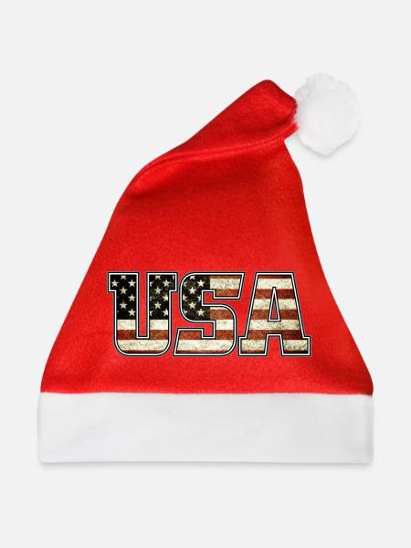 USA - Weihnachtsmütze - Rot
