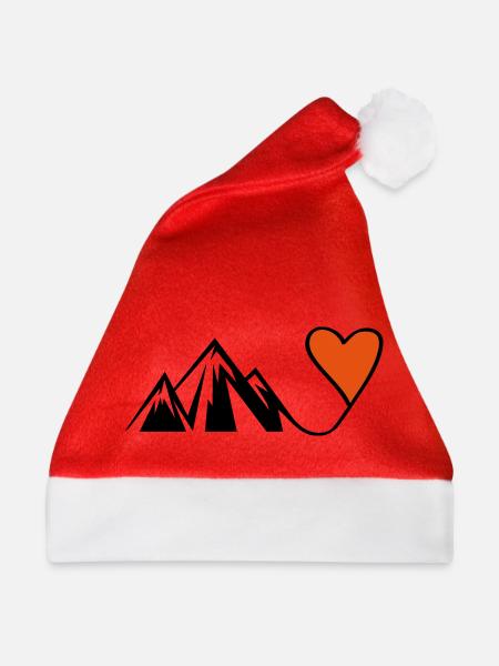 mountain heart - Weihnachtsmütze - Rot