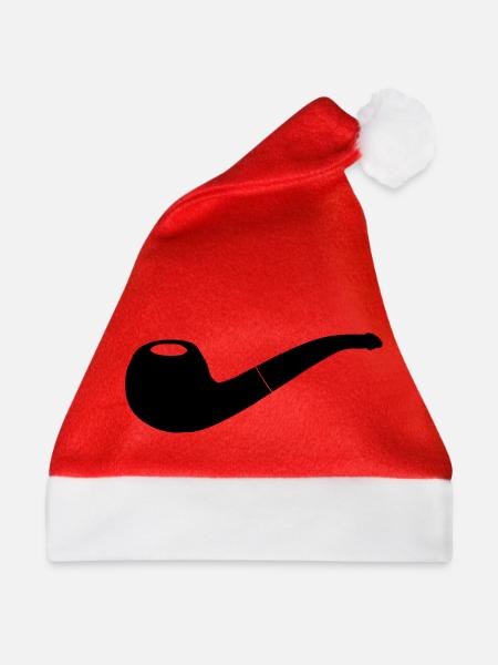 Pfeife - Weihnachtsmütze - Rot