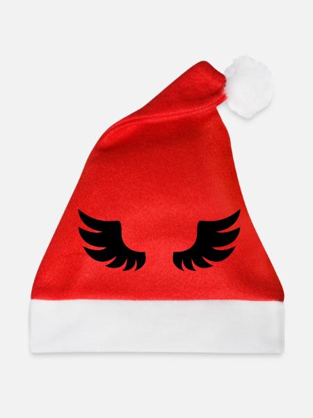 Flügel - Weihnachtsmütze - Rot