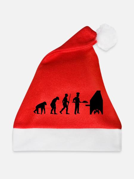 Bäcker Baker Evolution - Weihnachtsmütze - Rot