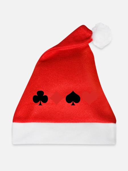 Karten 2 - Weihnachtsmütze - Rot