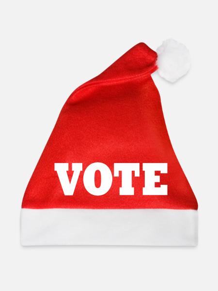 Vote - Weihnachtsmütze - Rot - Vorne