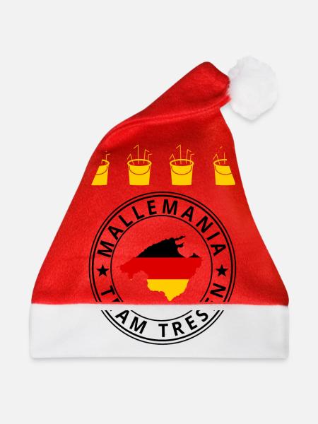 Mallemania Team Tresen Logo - Weihnachtsmütze - Rot