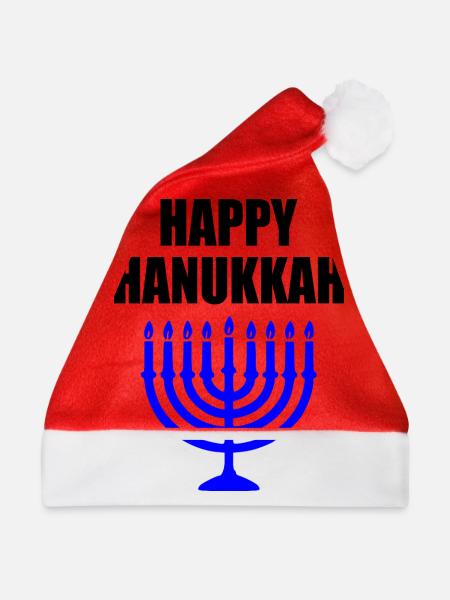 HAPPY HANUKKAH - Weihnachtsmütze - Rot