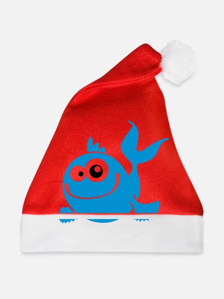 fish fisch - Weihnachtsmütze - Rot