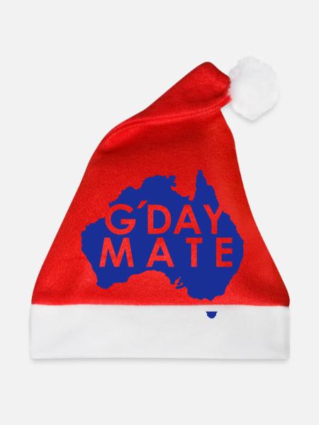 Australia G'Day Mate - Weihnachtsmütze - Rot