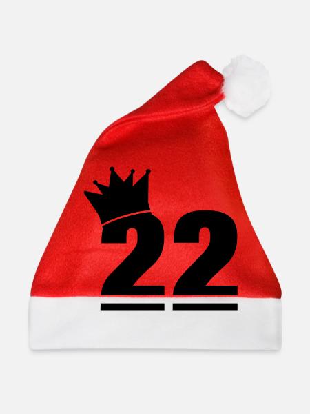 22_krone_f1 - Weihnachtsmütze - Rot