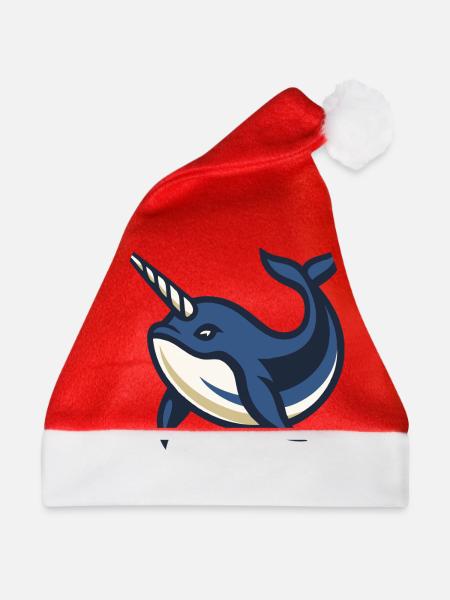 Narwal-Ozean-Horn - Weihnachtsmütze - Rot