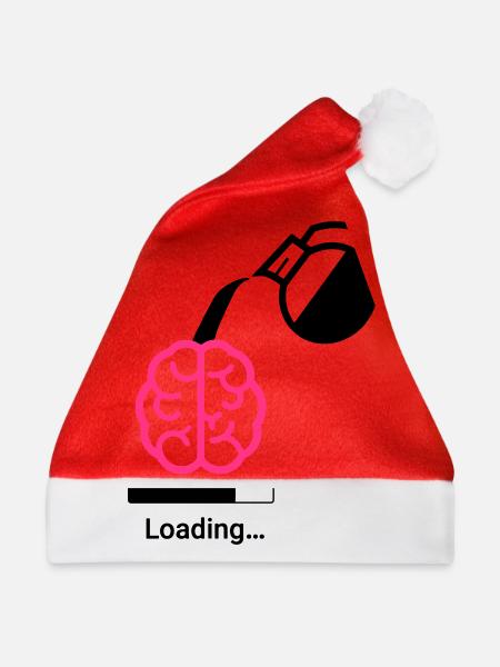 Kaffee Ladestatus - Weihnachtsmütze - Rot