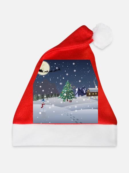 Heilige Illustration - Weihnachtsmütze - Rot