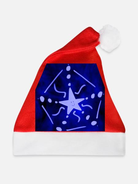 ELEKTRISCHER STERN - Weihnachtsmütze - Rot