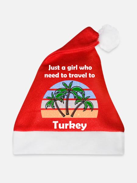 Tourist in der Türkei - Weihnachtsmütze - Rot - Vorne