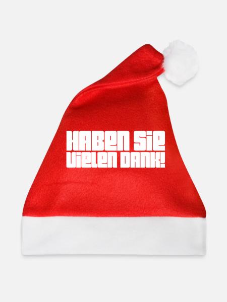 ich möchte Danke sagen - Weihnachtsmütze - Rot