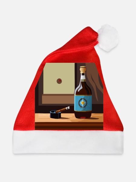 Whisky / Scotch / Bar - Weihnachtsmütze - Rot