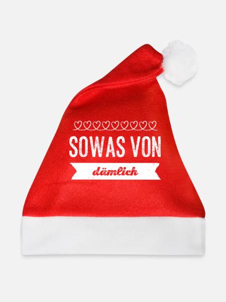 richtig dumm - Weihnachtsmütze - Rot - Vorne