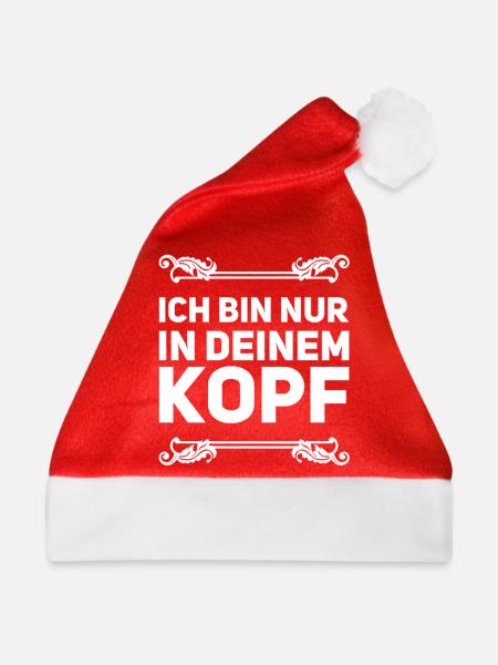 in deinem Kopf - Weihnachtsmütze - Rot - Vorne