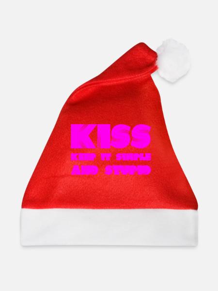 einfach ist besser - Weihnachtsmütze - Rot