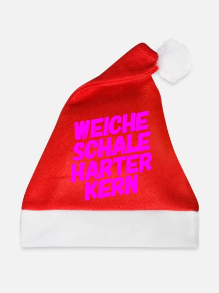 weiche Schale - Weihnachtsmütze - Rot