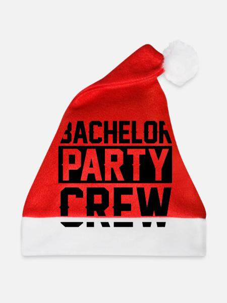 Bachelor Party Crew - Weihnachtsmütze - Rot