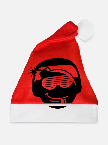 dj_bomb - Weihnachtsmütze - Rot
