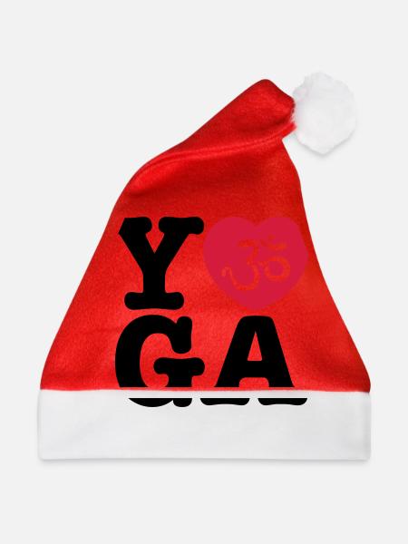 yoga - Weihnachtsmütze - Rot - Vorne